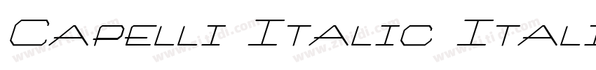 Capelli Italic Itali字体转换